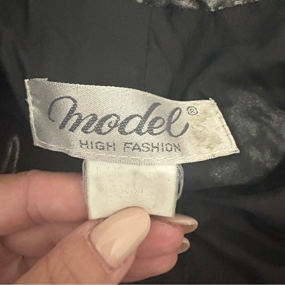 Vintage Shiny Silver & Black Jacket with Gold Buttons - Picture 4 of 6